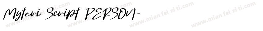Myteri Script PERSON字体转换